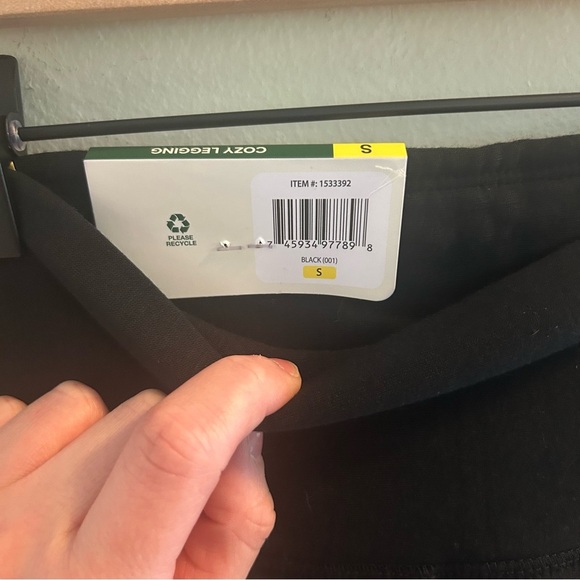 Orvis Midweight High Rise Fleece Lined Legging Womens Size Small Black Leggings - Picture 7 of 11